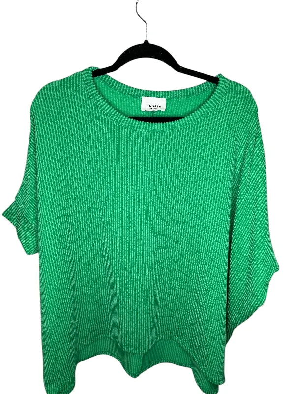 Top Short Sleeve By Andree By Unit In Green, Size: S