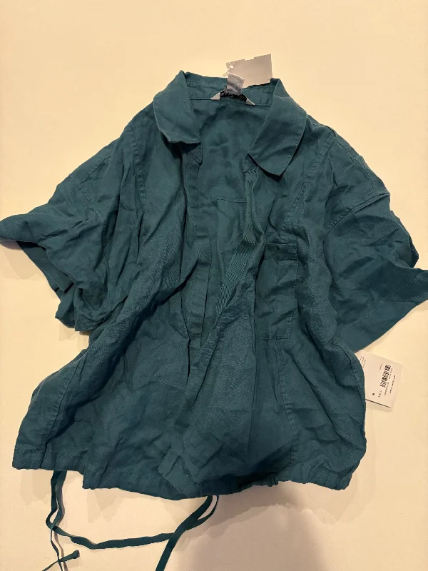 Cozy Essentials Wear Top Short Sleeve By Athleta In Blue, Size: M