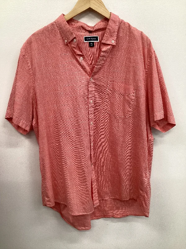 Minimal Style Top Short Sleeve By Club Room In Orange, Size: L