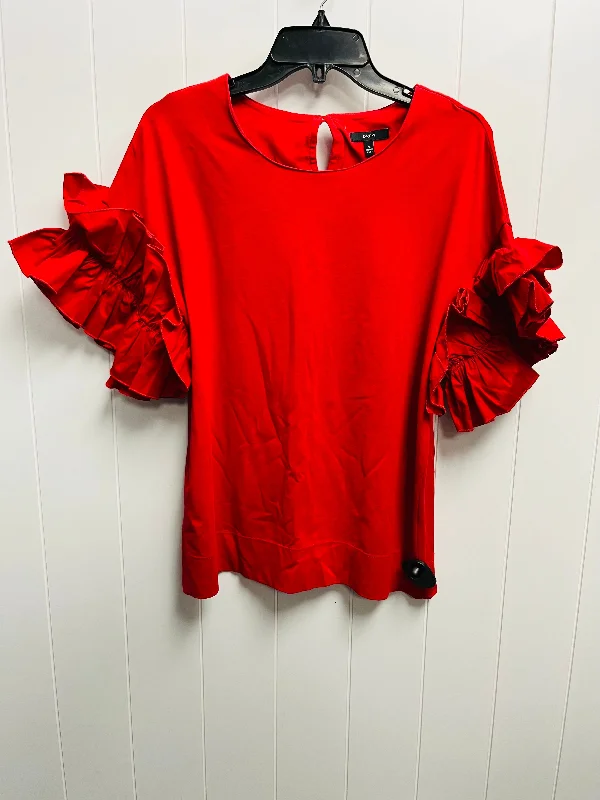Comfortable Series Top Short Sleeve By DRES In Red, Size: M