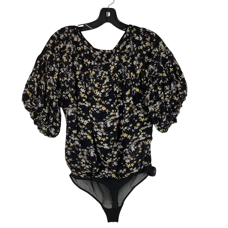 Trendy Casuals Top Short Sleeve By Free People In Black, Size: Xs