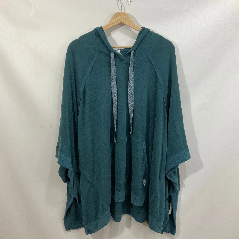 Relaxed Clothing Top Short Sleeve By Free People In Blue, Size: M