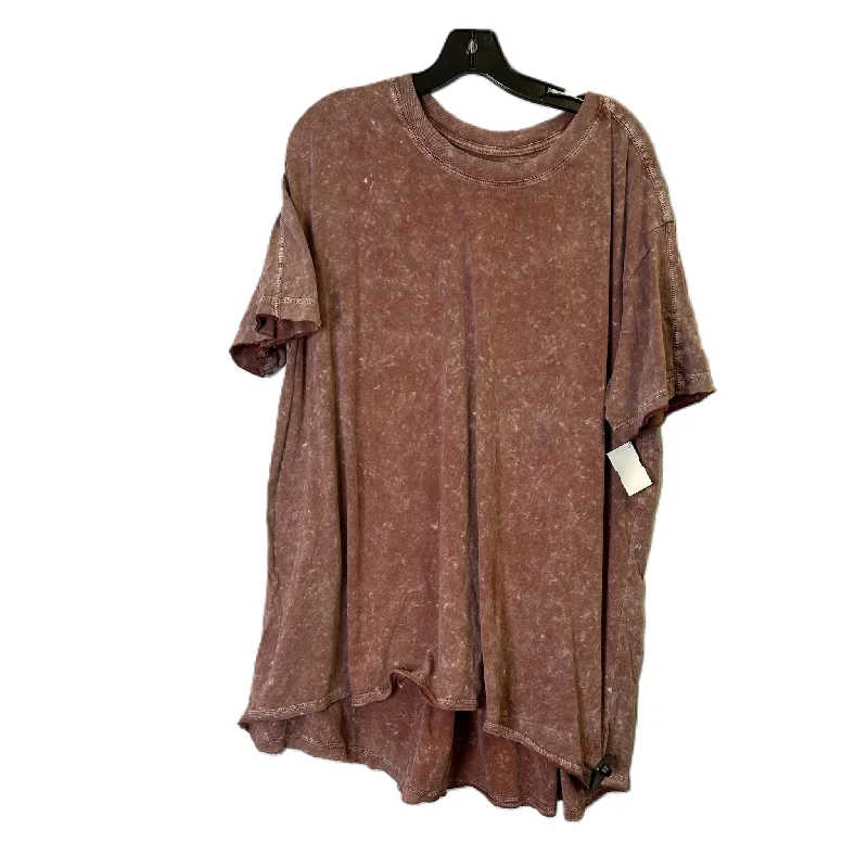 Top Short Sleeve By Free People In Red, Size: L