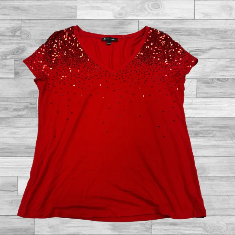 Leisure Sports Top Short Sleeve By Inc In Red, Size: L