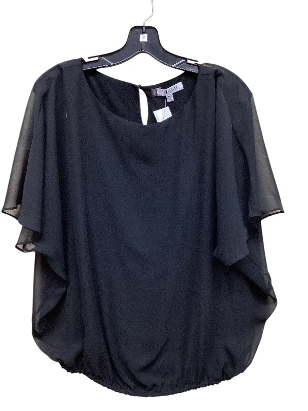 Casual And Comfortable Top Short Sleeve By Jennifer Lopez In Black, Size: M