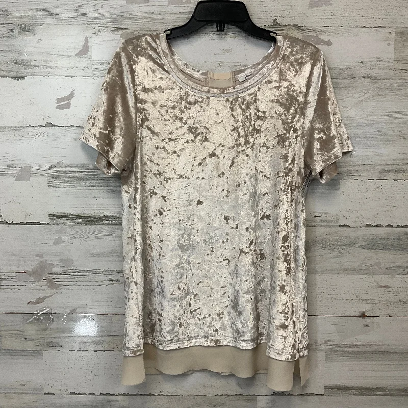 Fashion Expert Top Short Sleeve By Jodifl In Gold, Size: M
