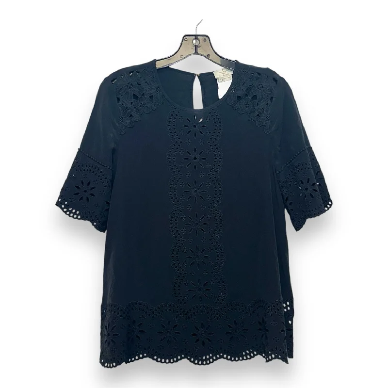 Cozy Lounge Wear Top Short Sleeve By Kate Spade In Black, Size: S