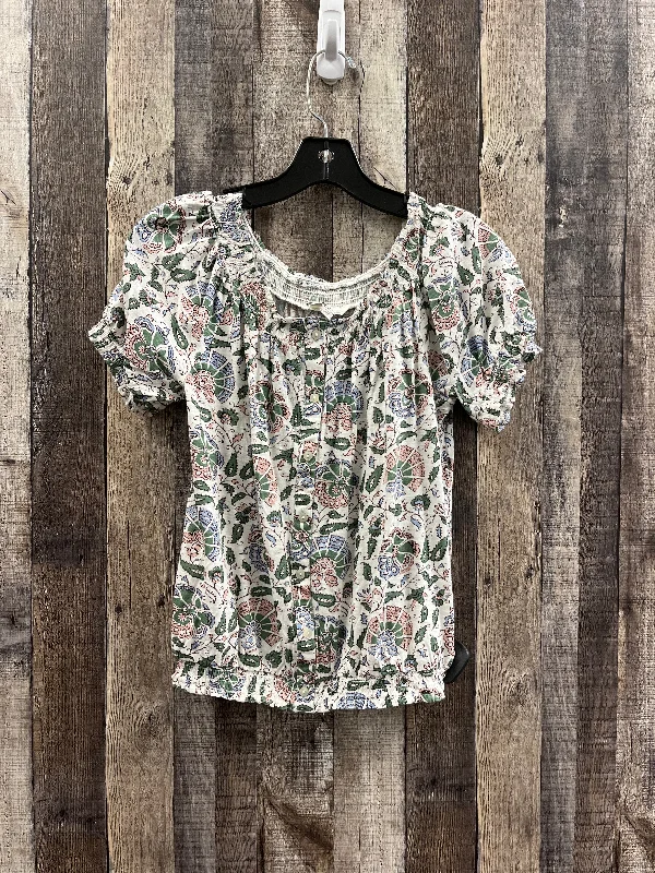 Top Short Sleeve By Lucky Brand In Multi-colored, Size: Xs