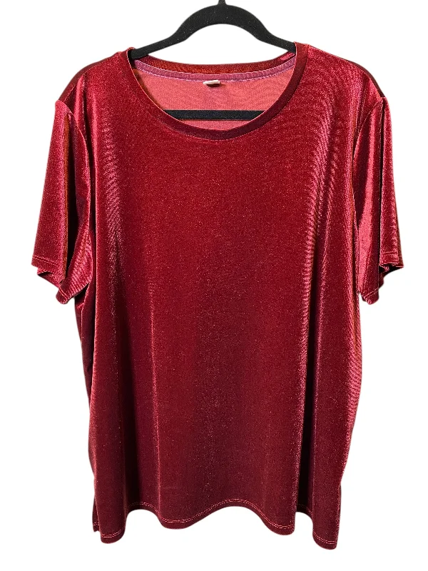 Double-sided Wear Top Short Sleeve By Old Navy In Purple, Size: Xl
