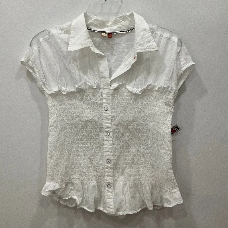 Fashion Pioneer Top Short Sleeve By Pilcro In White, Size: M