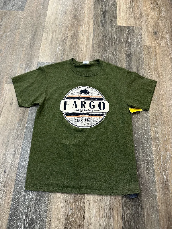 Fresh Wear Top Short Sleeve By Port & Company In Green, Size: M
