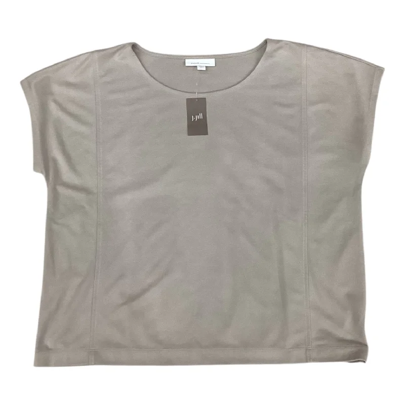 Autumn Selection Top Short Sleeve By Pure Jill In Tan, Size: L