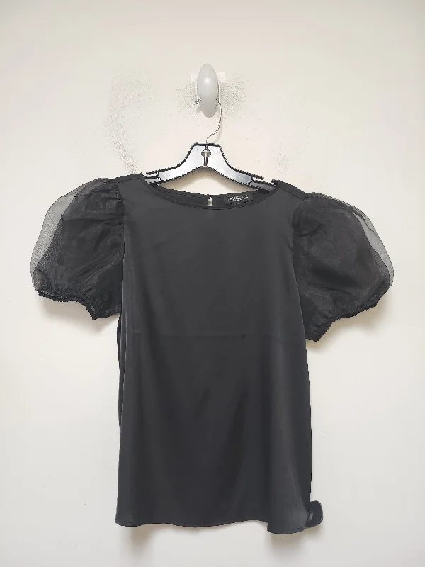 Elegant Style Top Short Sleeve By Rachel Zoe In Black, Size: M