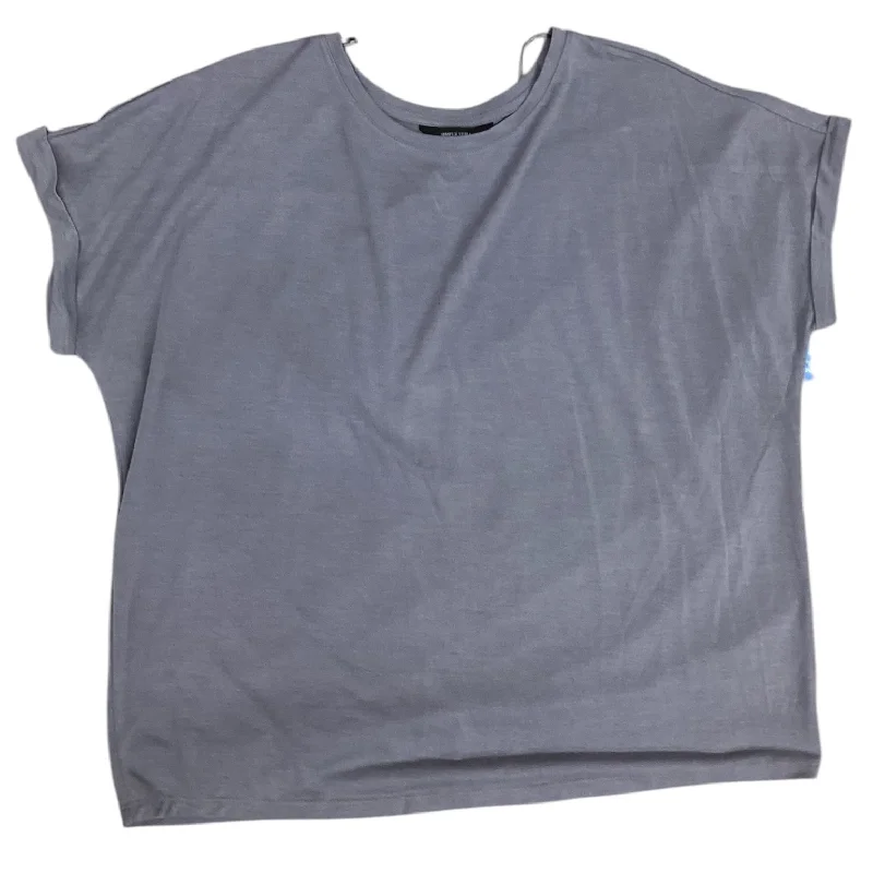 Celebrity Picks Top Short Sleeve By Simply Vera In Grey, Size: L