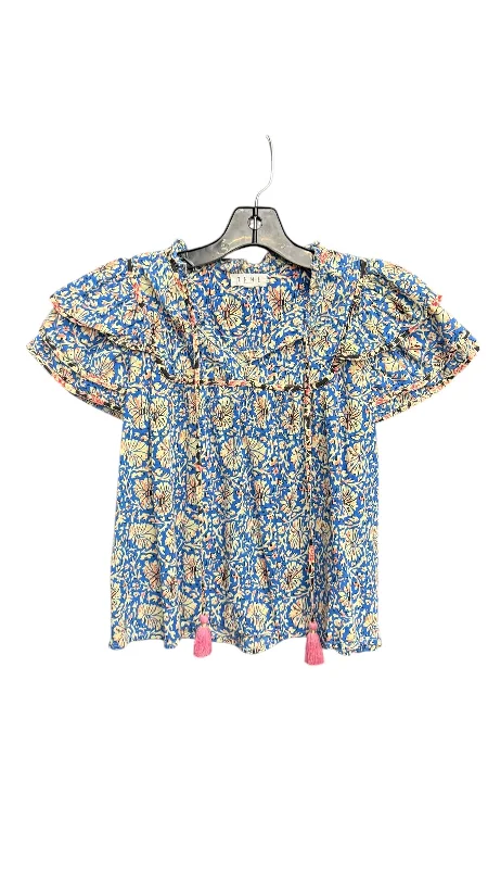 Fashion Innovation Top Short Sleeve By Thml In Floral Print, Size: S