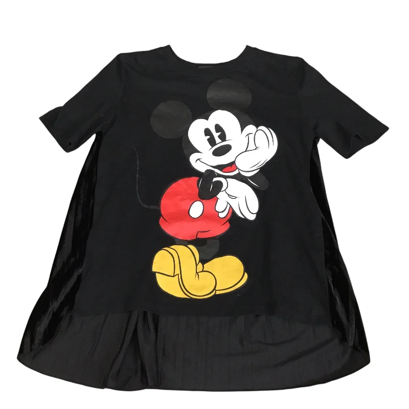 Sports And Leisure Top Short Sleeve By Zara In Black & Red, Size: S