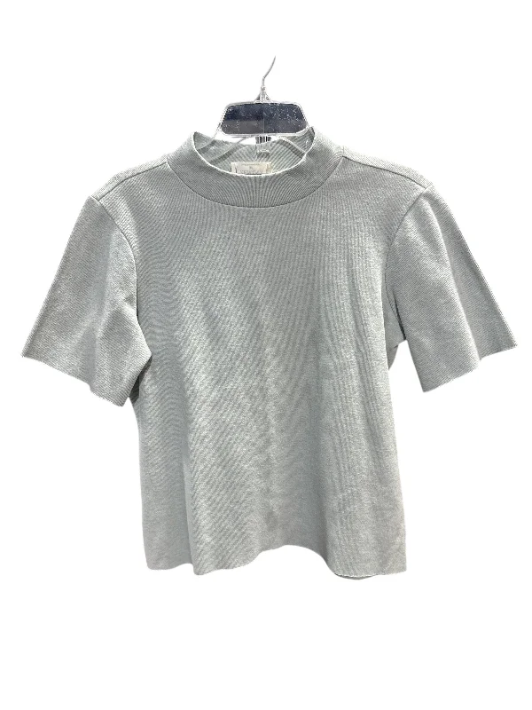 Girl Style Top Short Sleeve By Zenana Outfitters In Blue, Size: M