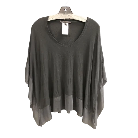 Simple Elegance Top Short Sleeve Designer By Bcbgmaxazria In Black, Size: Xs