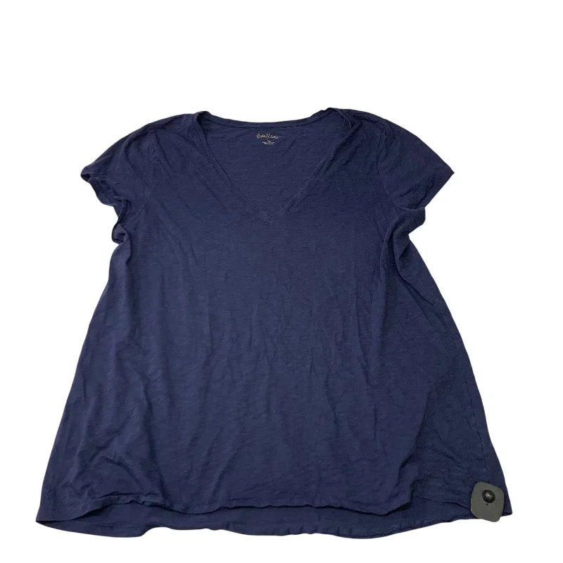Casual Chic Wear Top Short Sleeve Designer By Lilly Pulitzer In Blue, Size: Xl