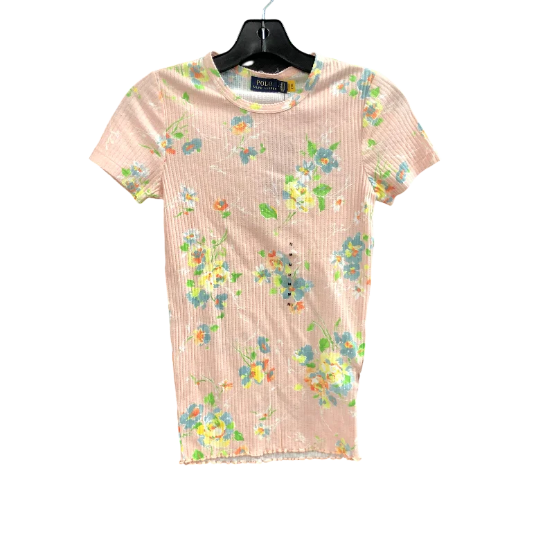 All-Day Comfort Top Short Sleeve Designer By Polo Ralph Lauren In Pink, Size: M