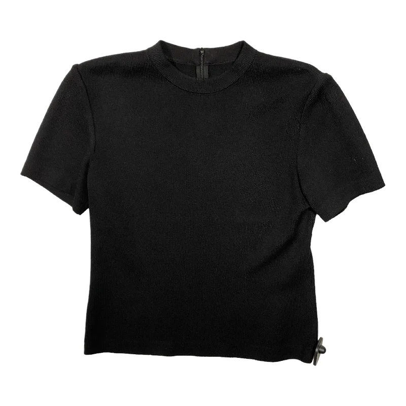 Casual Wear Top Short Sleeve Designer By St. John In Black, Size: Sp