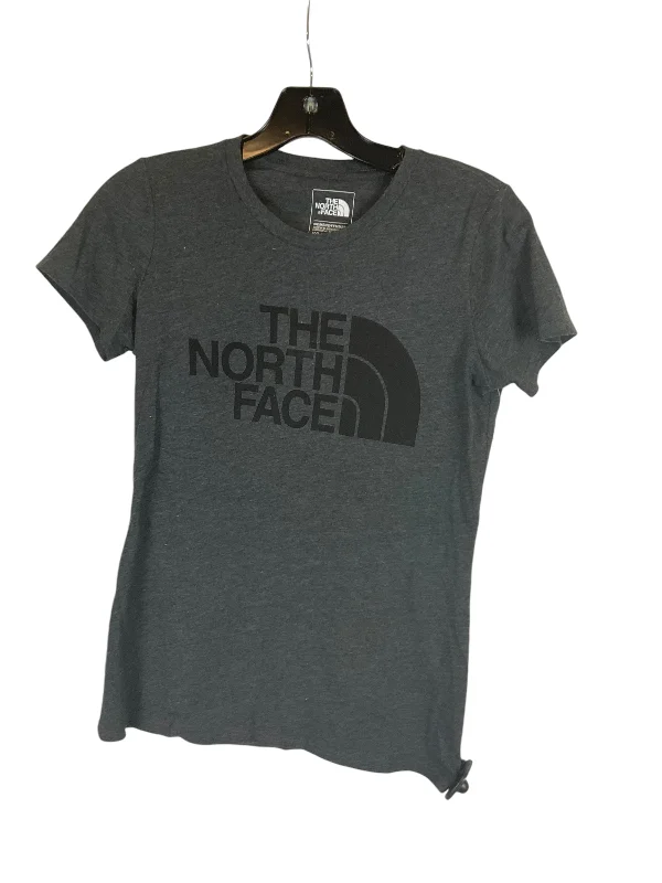 Daily Comfort Top Short Sleeve Designer By The North Face In Grey, Size: Xs