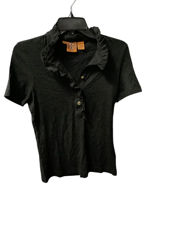 Cozy Lifestyle Top Short Sleeve Designer By Tory Burch In Black, Size: M