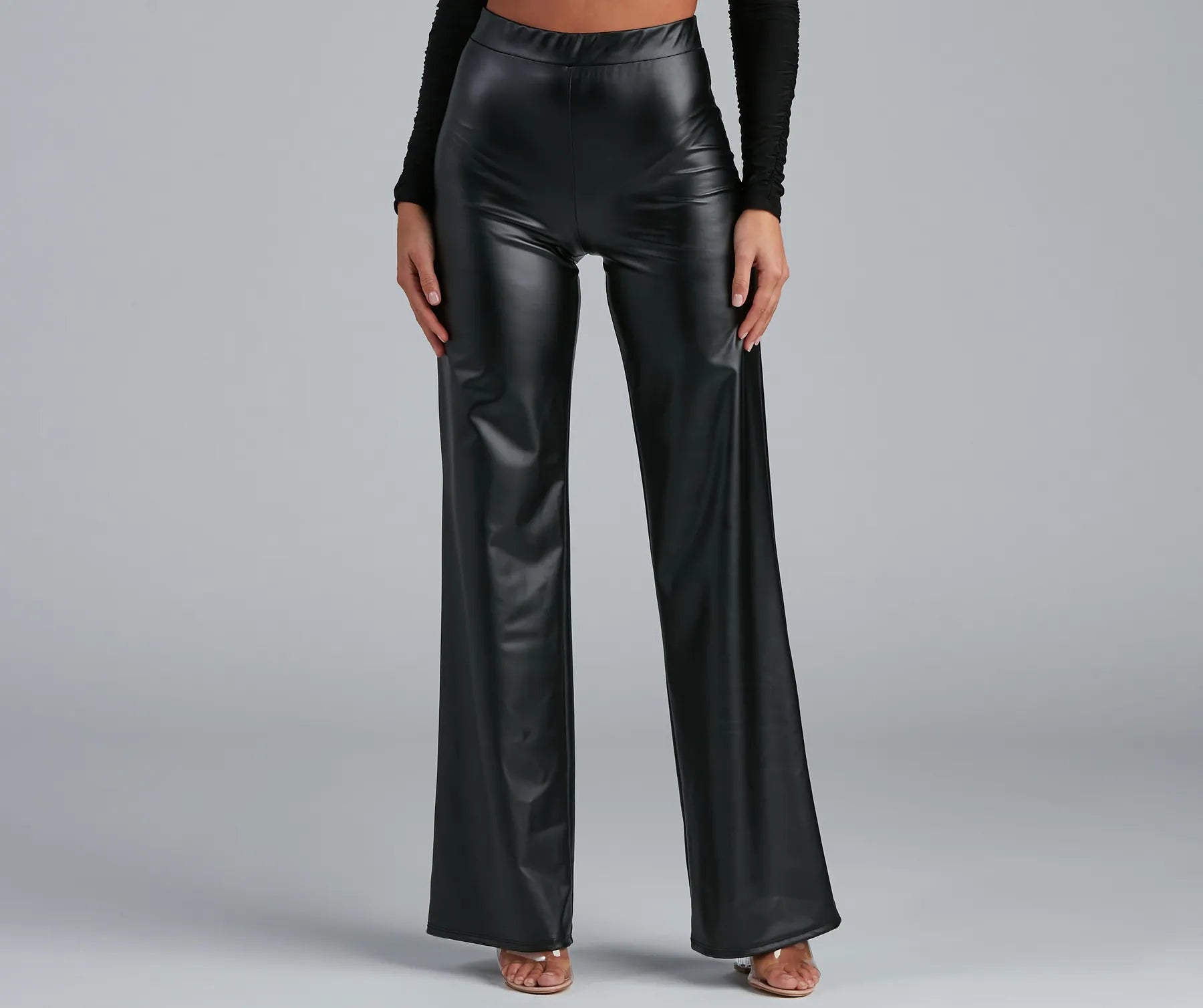 End Of The Year Trendsetting Moment Faux Leather Pants