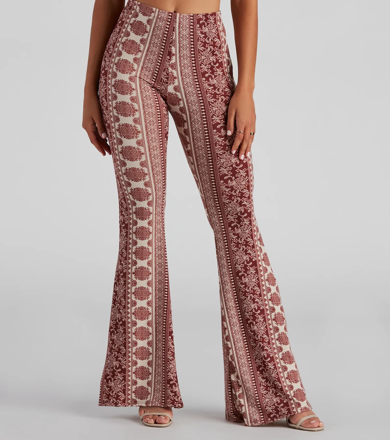 Easygoing Outfits Vintage Bohemian Flared Pants