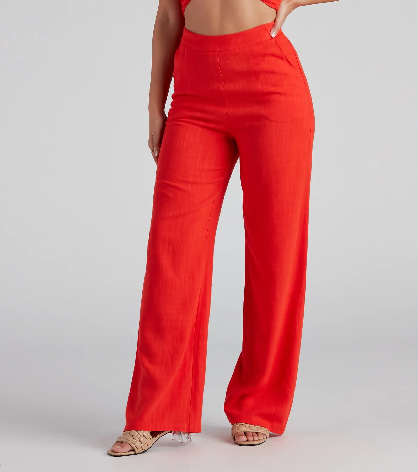 Warm Chic Worth It Linen Wide Leg Pants