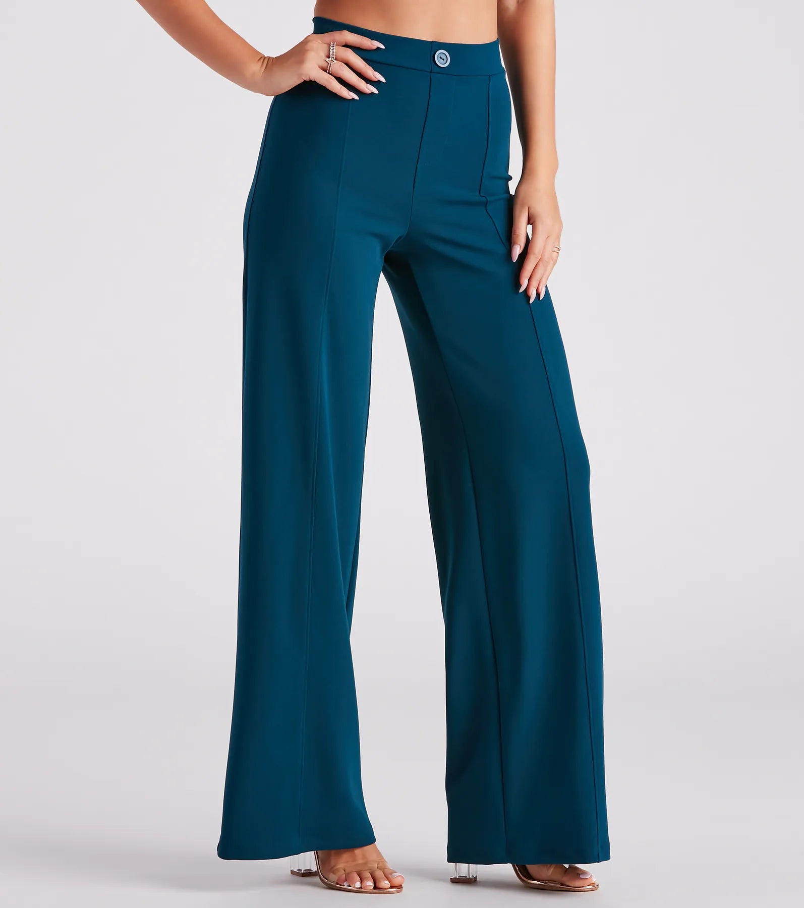 Modern City Wrap Around You Crepe Wide-Leg Pants