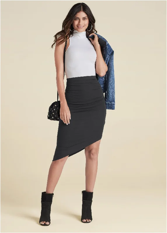 Easy Midi Skirt - Black