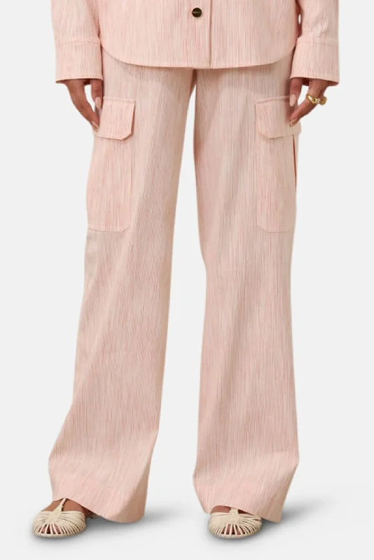 Cozy Fashion Tranquillity Stripe Track Pant Red/Orange