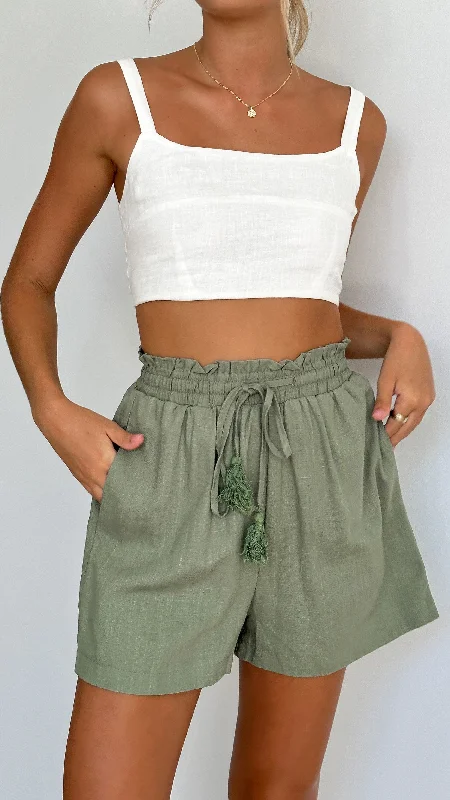 Sexy Fun Aylah Shorts - Khaki