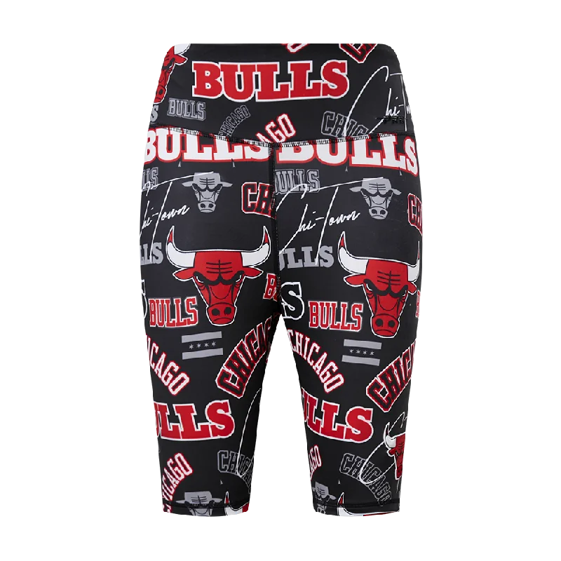 NBA CHICAGO BULLS TOSS LOGO LUX WOMEN'S BIKE SHORT (1CB)