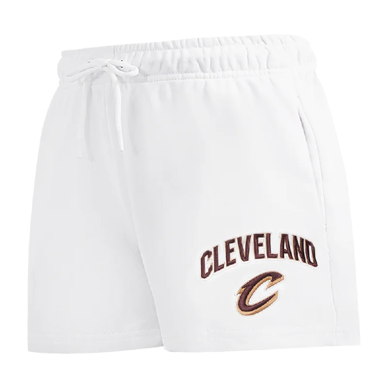 NBA CLEVELAND CAVALIERS CLASSIC WOMEN'S FLC SHORT (WHITE)