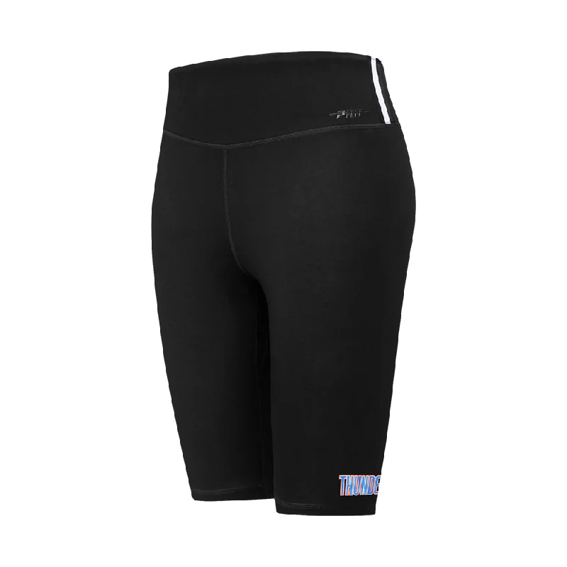 NBA OKLAHOMA CITY THUNDER CLASSIC WOMEN'S CTN BIKE SHORT (BLACK)