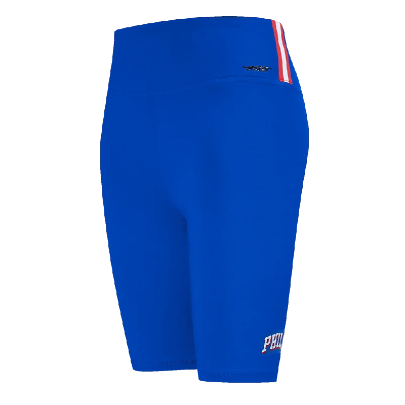 NBA PHILADELPHIA 76ERS CLASSIC WOMEN'S JERSEY BIKE SHORT (ROYAL BLUE)