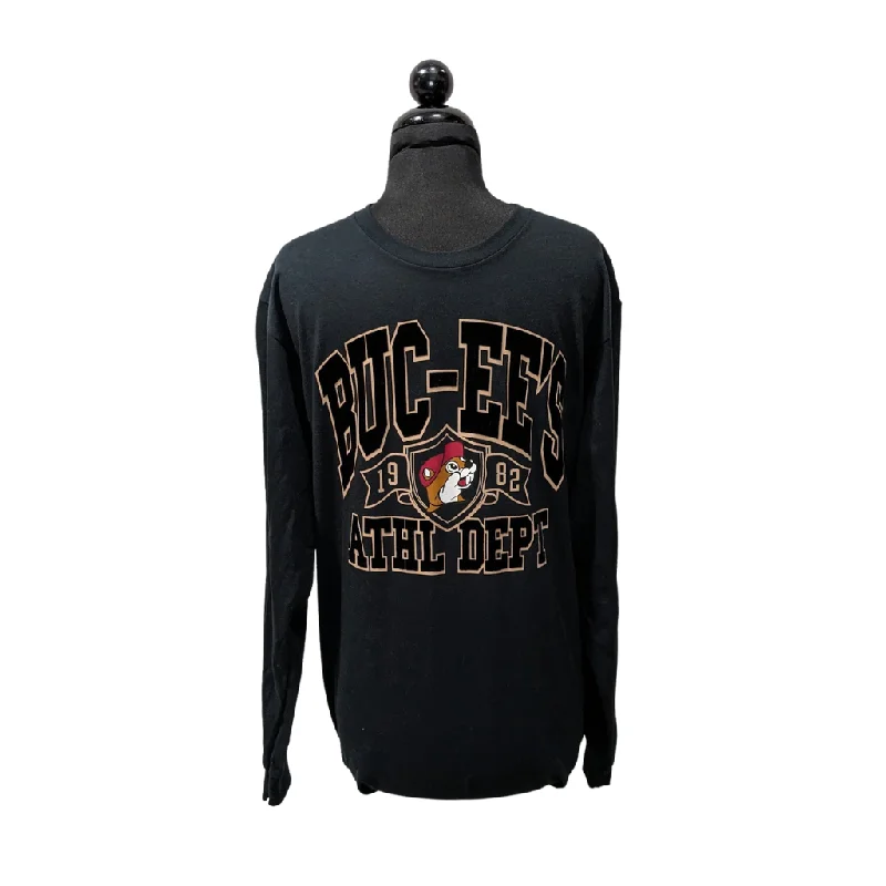 Slim Fit Buc-ee's Black Athletic Department Long Sleeved Shirt