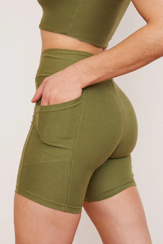 Soft Fabrics Eucalyptus Midi Bike Short