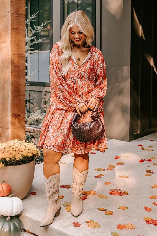 Fresh And Simple Falling For You Floral Mini Dress Curves