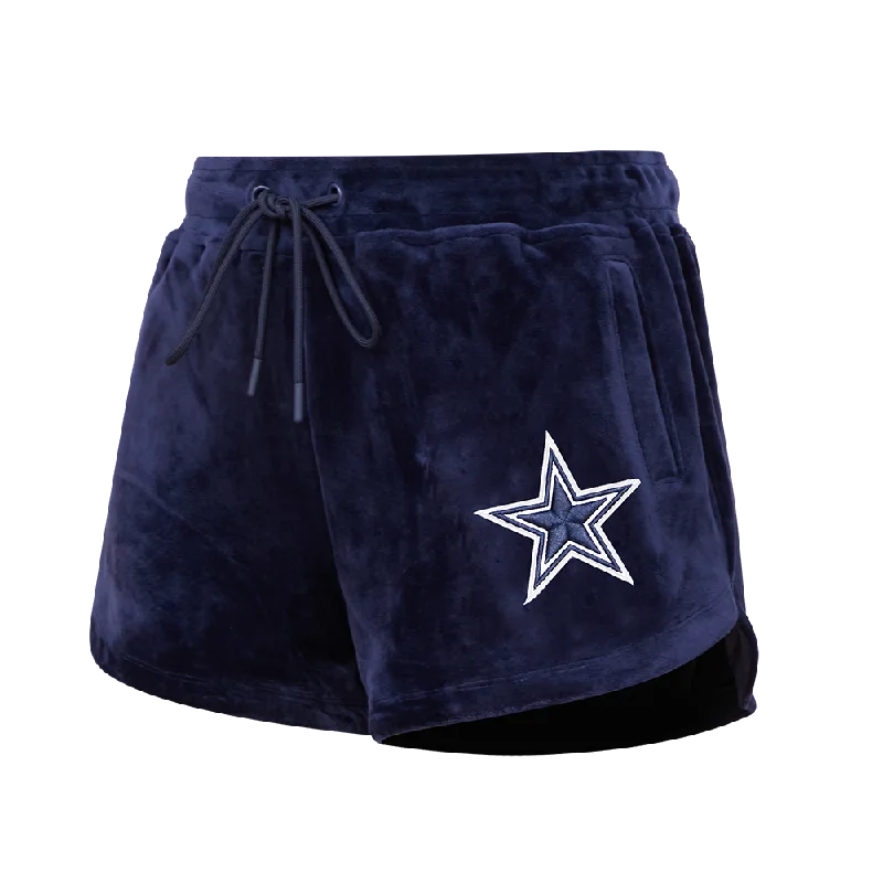 NFL DALLAS COWBOYS CLASSIC WOMEN'S VELOUR SHORT (MIDNIGHT NAVY)