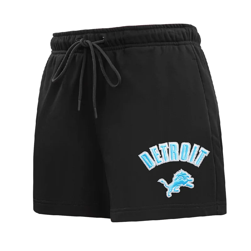 NFL DETROIT LIONS CLASSIC WOMEN'S FLC SHORT (BLACK)