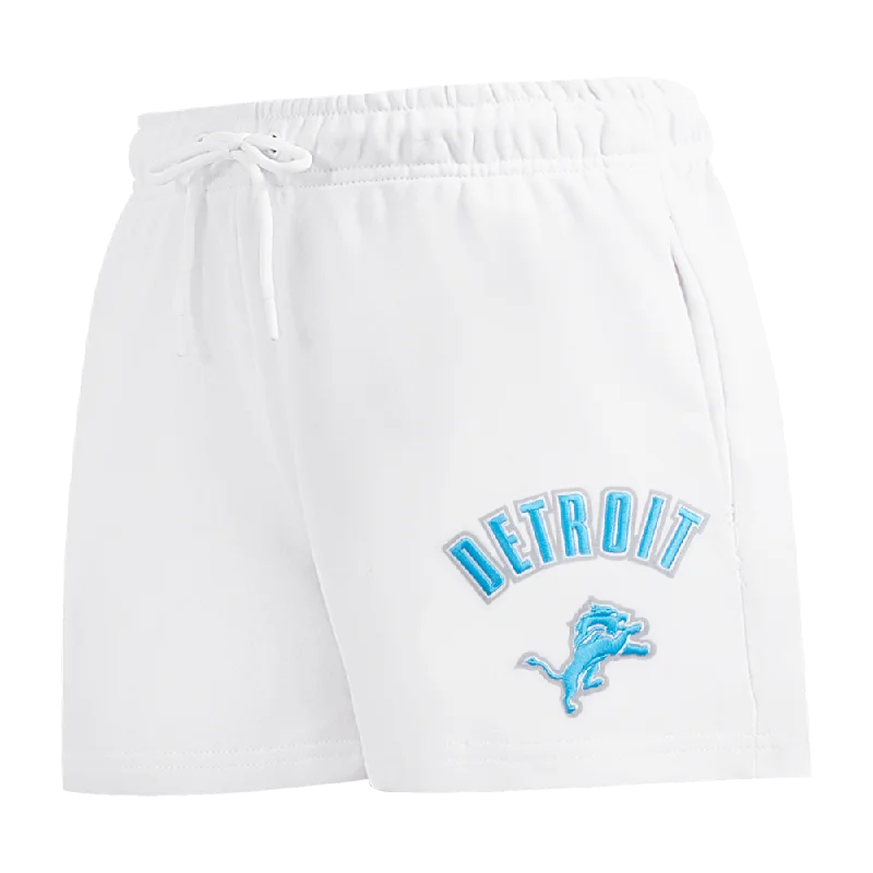 NFL DETROIT LIONS CLASSIC WOMEN'S FLC SHORT (WHITE)