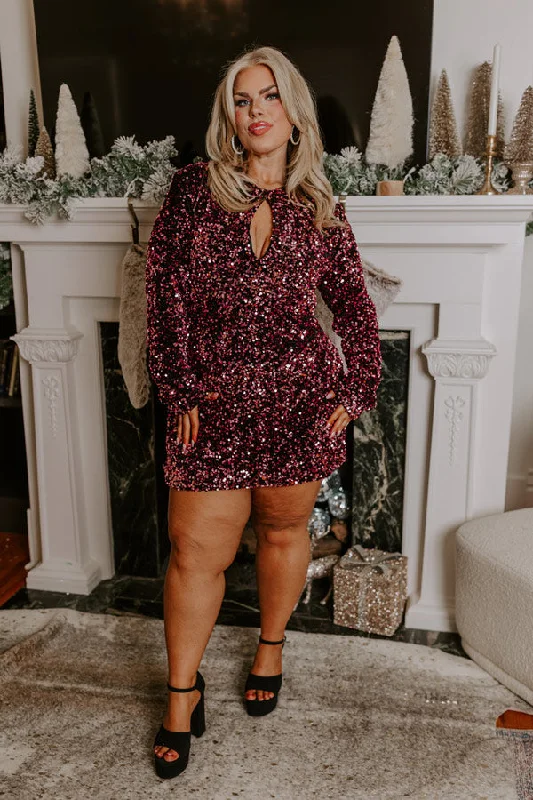 Fashionable And Fashionable Fizzy Feels Sequin Mini Dress Curves