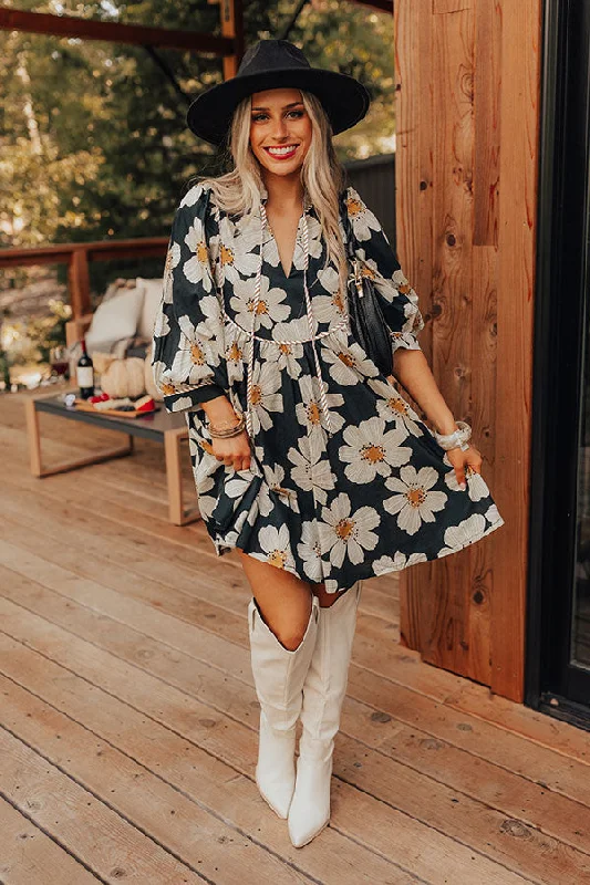 Casual Comfort Floral Dreams Babydoll Mini Dress