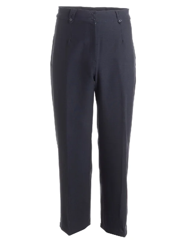 Reworked Cropped Dana Tapered Trousers - W28