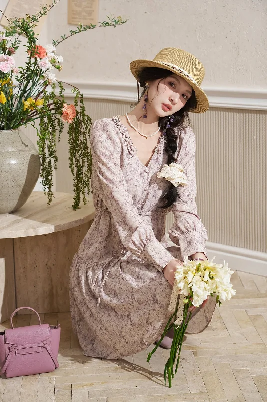 Fashionable Items Floral Midi Dress for Women