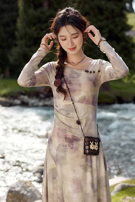 Bright Colors Maxi Dress for Women