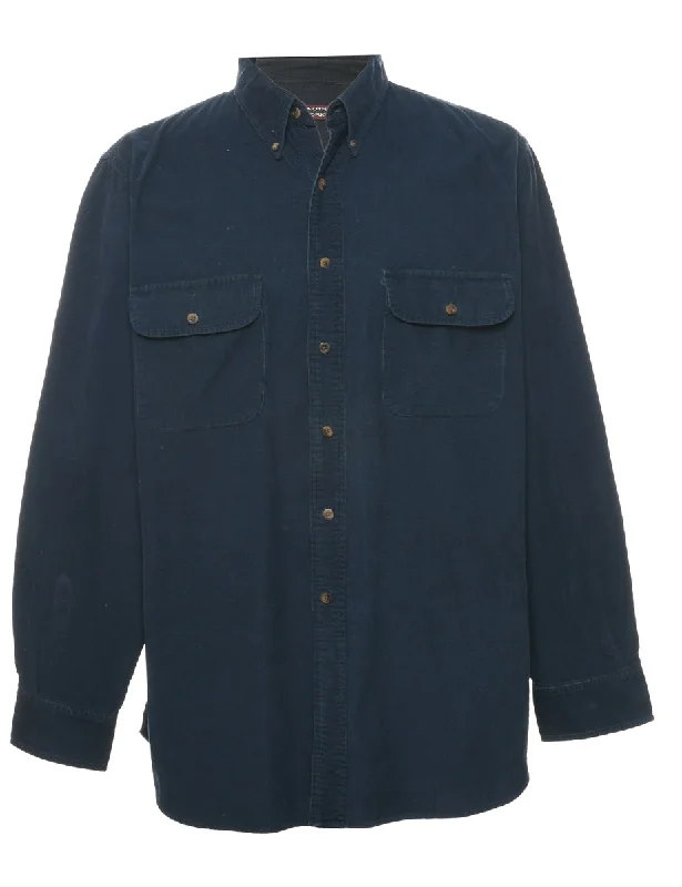 Warm Atmosphere Navy Corduroy Shirt - L